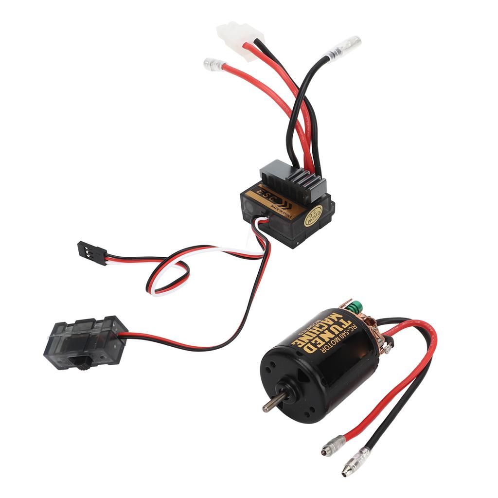 RC Brushed Motor ESC Kit External Carbon Brush Waterproof 540 Brush Motor 320A ESC with for Tamiya