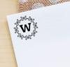 Printtoo Alphabet W Monogram Octagon Celtic Swirl Frame Self Inking Rubber Stamp Office