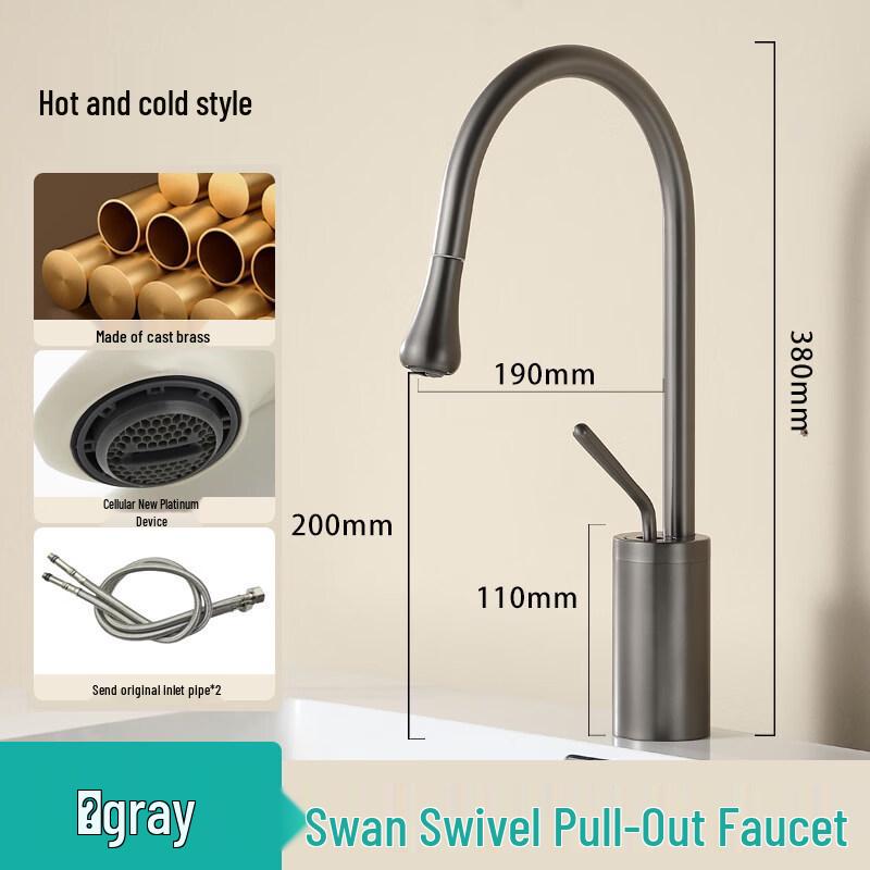 TLXT Swan Pull-Out Faucet