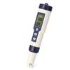 EZ-9909 5-v-1 tester PH/EC/TDS/slanost/teploměr přenosný tester kvality vody bez podsvícení s baterií
