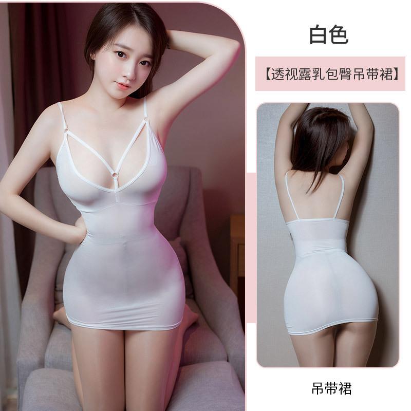 Sex one-piece clothes are convenient to take off, bed perspective clothes, sexy underwear, sex pajamas, milk leakage exposure clothes, open file.