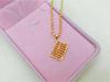 Ruyi Gold Plated Abacus Necklace Pendant - Copper Jewelry Gift