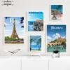 Poster Anime de călătorie peisaj oraș franceză Italia vintage perete artă pânză pictură imprime nordice imagini pentru decor camera de zi