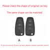 Alloy Genuine Leather Auto Flip Key Fob Cover Case Fit For Ford Fiesta Ranger C-Max S-Max Focus 3 4 Galaxy Mondeo Transit Tourneo Custom Mk4