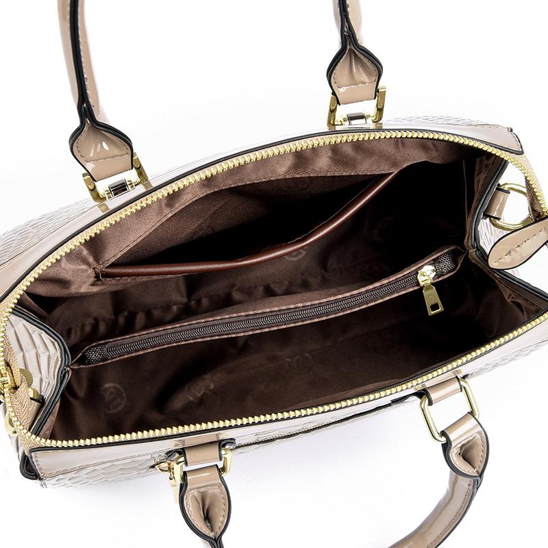 New Big Bag Boston Women'S Bag Europe And The United States Trend Light Luxury Middle-Aged Mother Bag Single Shoulder Crossbody Handbag