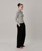 JUNEJUNE SPACE Two Tone Velour Pant_Black