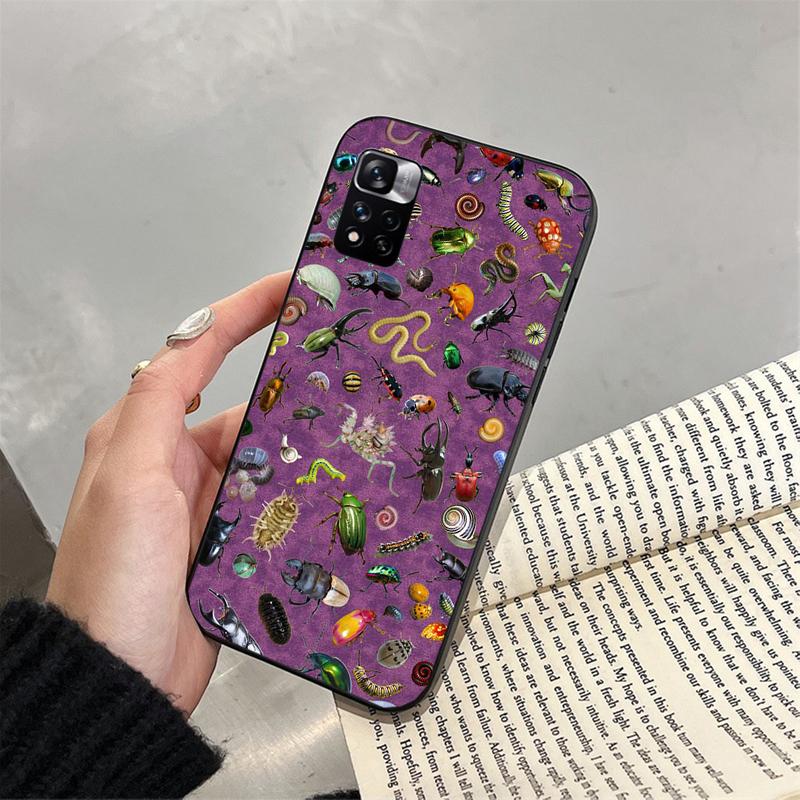 Phone Case For Xiaomi Redmi note 14 Pro 14 13 12 11 10 Pro 14S 12S 11S Redmi 14C 13C 10 Insects Bugs