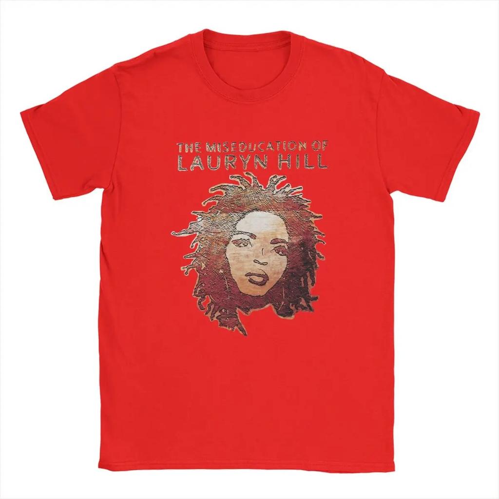 Nyhet Famous Lauryn Hill T-shirts Unisex Crewneck T-shirt i ren bomull Hip Hop Harajuku Music Kortärmade T-shirts Plus Size Kläder