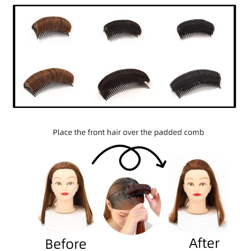 High Cranial Hair Puff Comb Instant Volume Thickness Natural Accessory Hairpiece