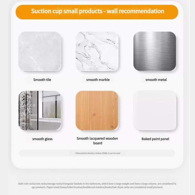 ABS Úložný stojan Držáky na elektrické zubní kartáčky Nástěnný Bez vrtání Koupelnové organizéry s přísavkou do sprchy