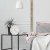 HARRYXUE Wall Clock, Stylish, Ultra-lightweight, Silent, Flat Wood Clock, Solid Wood Pointer Wall Clock, Nordic Style, No Tick-a-Mouth Clock, Wall