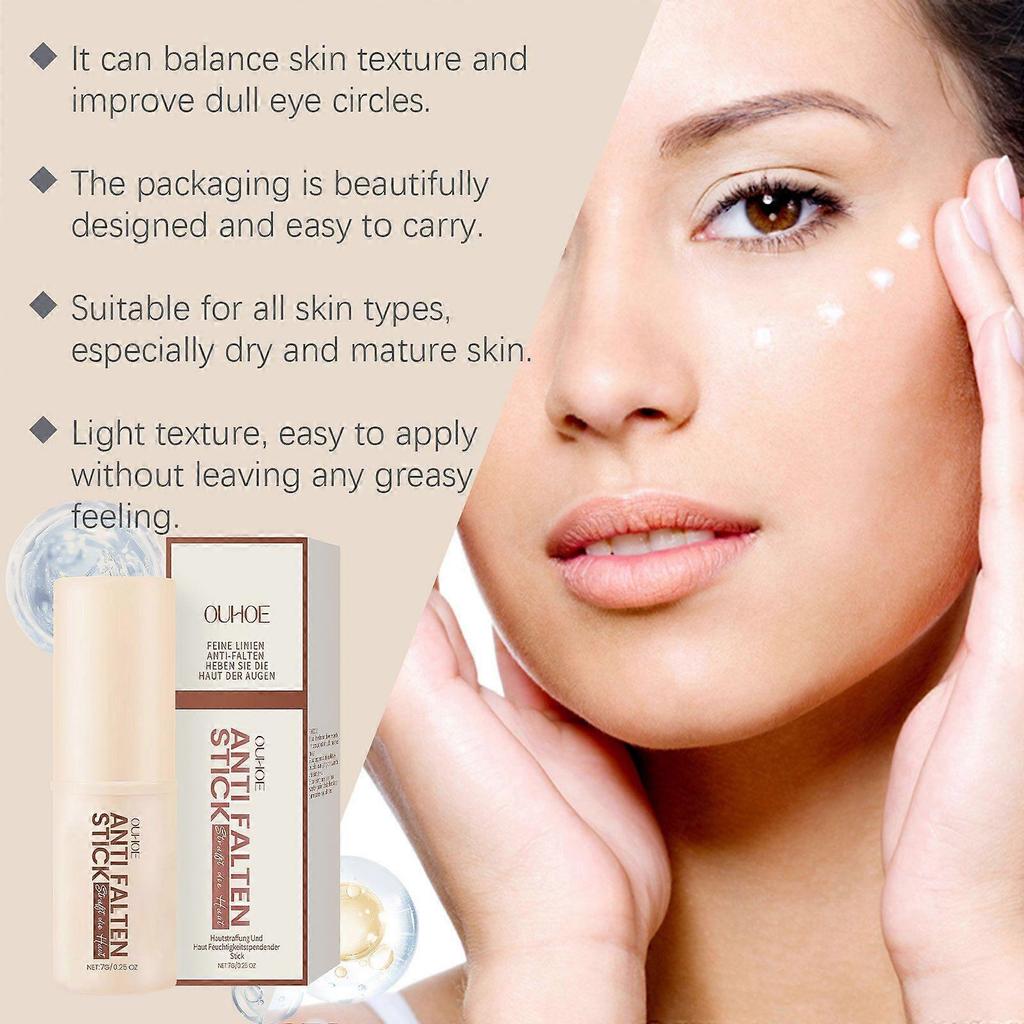 Limited time!!Ouhoe Eye Care Stick Care Compact Hydrating Moisturizing Desalination Fine Line Elastic Run Brightening Eye