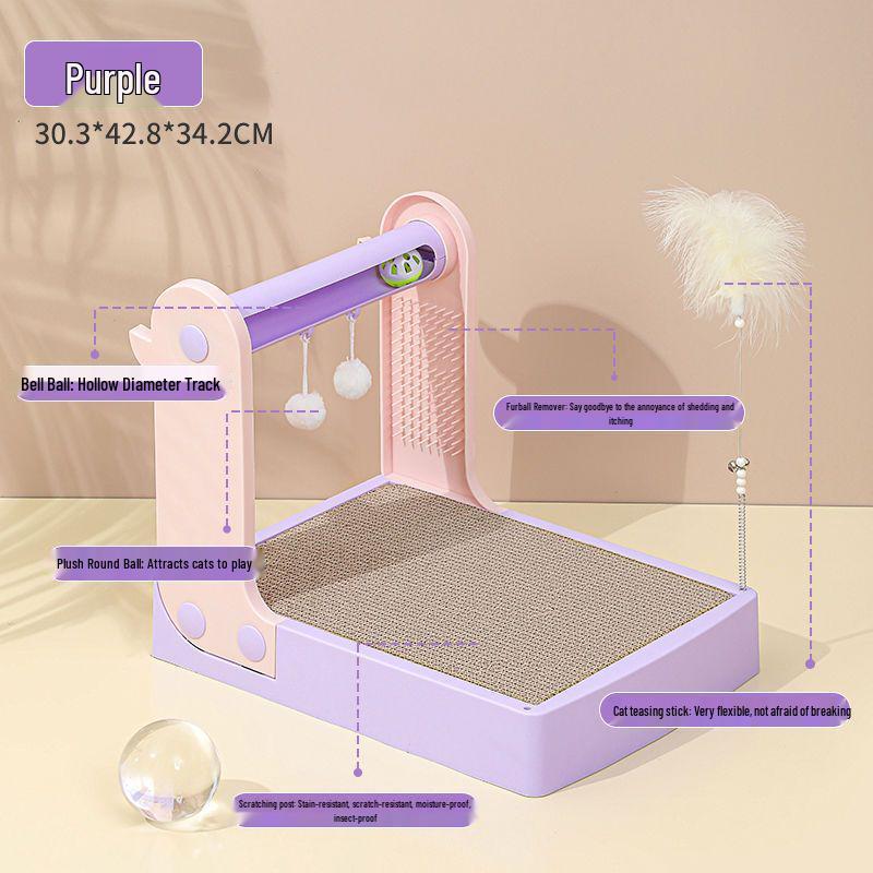 

Durable, Dust-Free Corrugated Kitten Claws: Multi-Function Cat Toy & Scratching Board