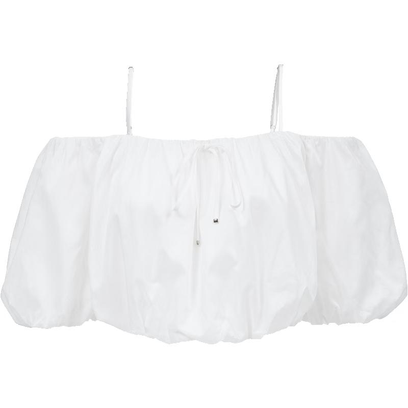 

ONLY Women s Tie-Shoulder Puff Sleeve Chiffon Blouse XS