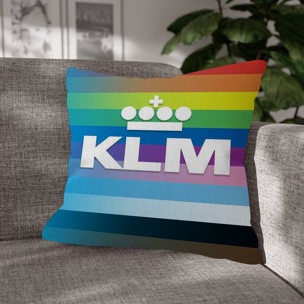 Netherlands Klm RRoyal Dutch Airlines Cushion Cover Pillowcase Upholstery pillows for sofa Throw Pillow Home Decor Pillowcas