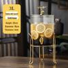 3L Glass Beverage Dispenser with Faucet