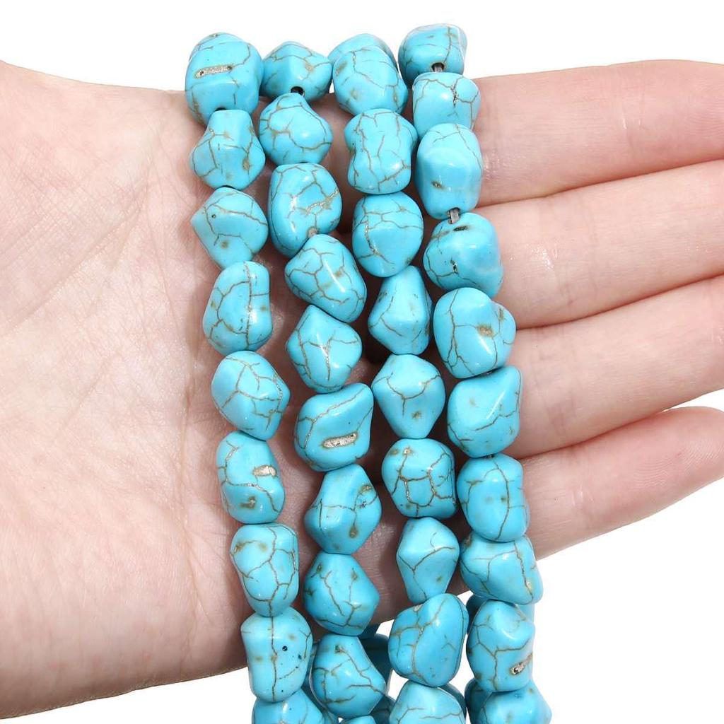 Synthetic Blue Turquoise Beads: DIY Jewelry Twisted, Special-Shaped, Animal, Abacus Spacer, and Scattered Beads