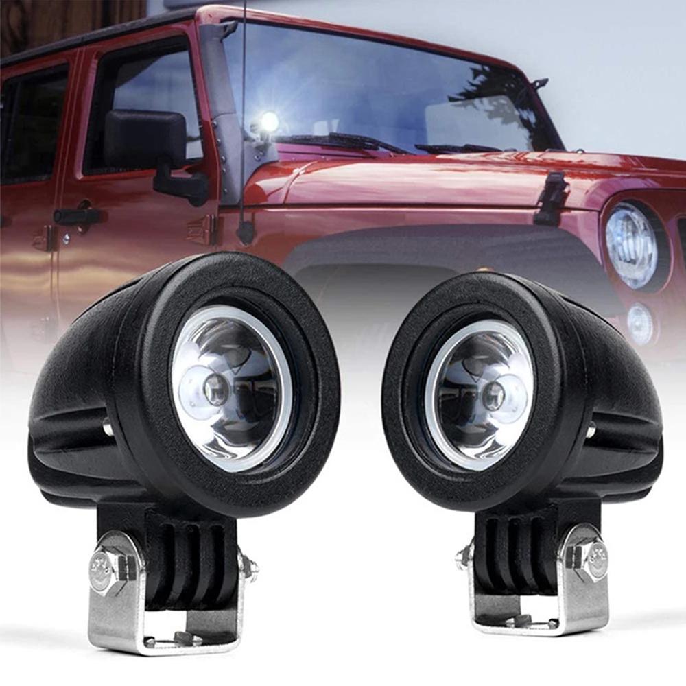 Bike Fog Lamp Led Motorcycle Fog Lights 10W Spotlights Mini 2Inch Work Light LED Motor Headlight 24V 12V for Car 4X4 Off Road