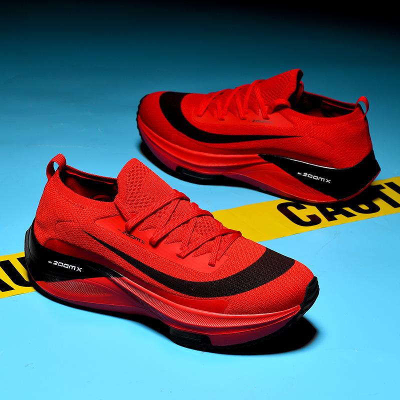 Кроссовки Легкие сетчатые кеды Мужские на платформе беговые модные кроссовки Марафон бег на открытом воздухе мужская обувь большого размера 46