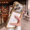 Custodia Bumper con Protezione Fotocamera in Diamante Bling Per Per Iphone 17 16 1 14 13 17Pro Max Airbag Anti-urto Trasparente Morbida