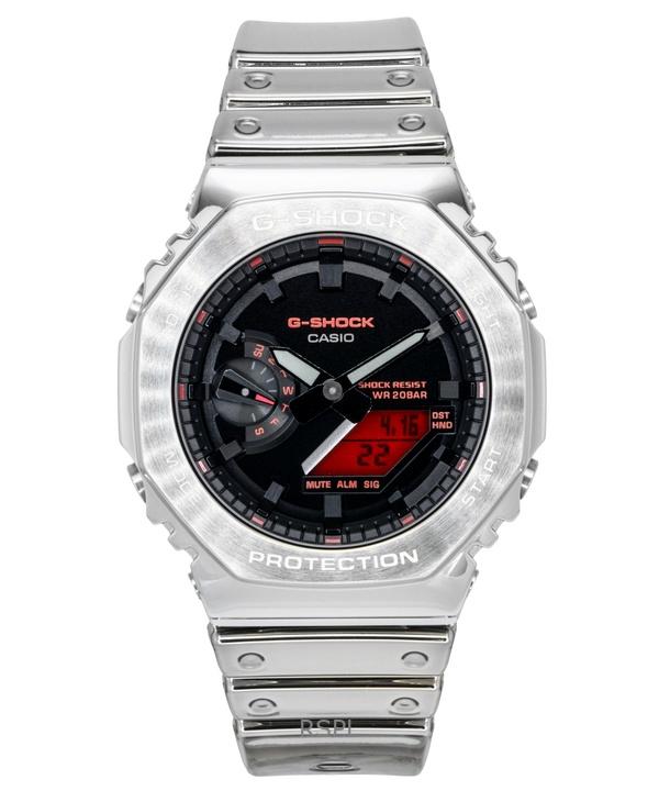 

Casio G-Shock Fine Metallic Analog Digital Silicone Strap Black Dial Quartz GM-2100YRA-8A 200M Men s Watch