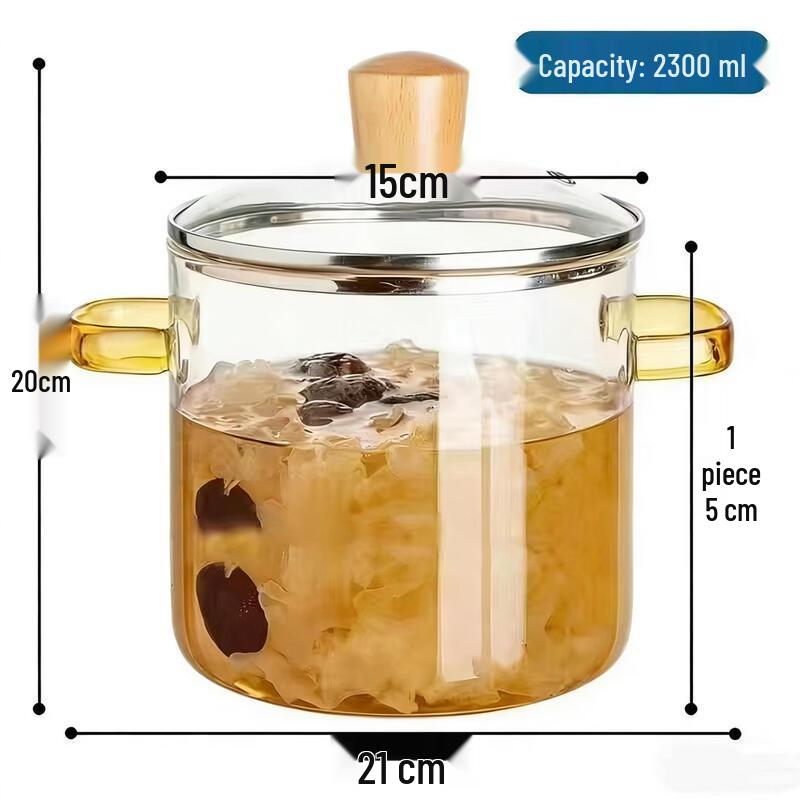Utoo High Borosilicate Glass Soup Pot