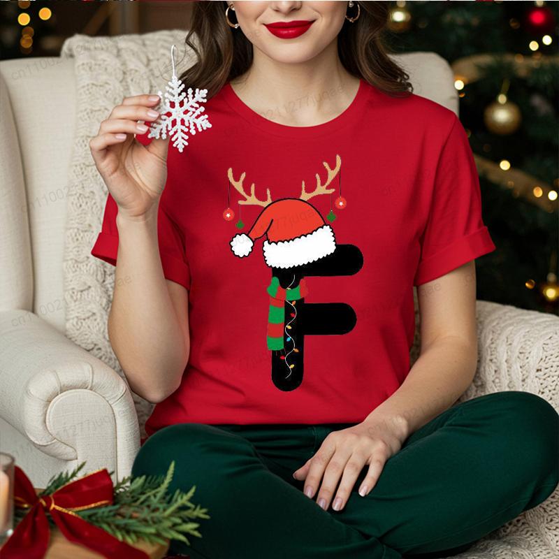 Family Matching Shirts Merry Christmas Outfits Party T-shirts Couple Outfits Children Clothing Matching Shirt Set Family Tee Top