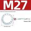 Carbon Steel Zinc-Plated Lock Washer with Inner and Outer Teeth