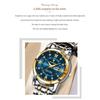 POEDAGAR Damen Edelstahl Dail Elegante Wasserdichte Leuchtende Quarz Datum Armbanduhren, Modische Damenuhr