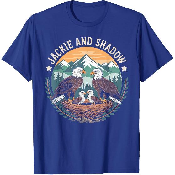 Vintage Jackie And Shadow Bald Eagle Family Nature Lovers T-Shirt