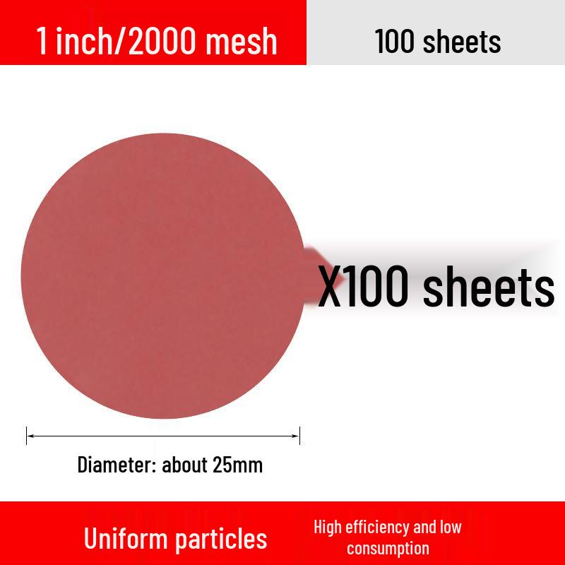 One-Inch Flocked Sandpaper Grinding & Polishing Disc for Small Electric Grinders