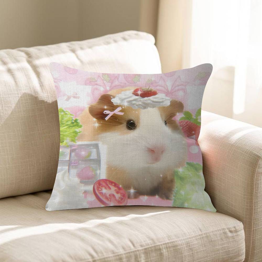 Cute Dreamy Pink Blue Puppy Animals Pillow Cushion Cover Pillowcase Living Room Sofa Home Decor Customized