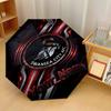 Swansea City FC Automatic 3‑Fold Umbrella 8‑Rib Windproof Folding Umbrella Sun Rain Protection For Outdoor Travel Daily Use