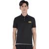 Emporio Armani Solid Color Logo Label Short Sleeve Polo Shirt Men Tops Black 6L1FB9-1JTKZ-0999