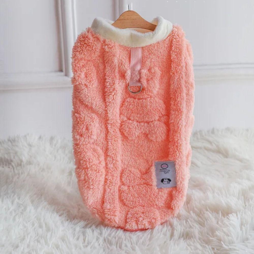 Warm Winter Warm Dog Vest Velvet Pet Traction Buckle Clothing Autumn Dog Pullover  for Cats/Kitten