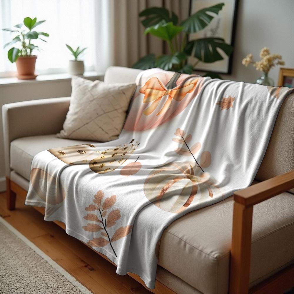Blush Pink Santa Reindeer Cartoon Anime Print Flannel Blanket Soft Warm Throw for Kids Bedroom Sofa Christmas Office Car