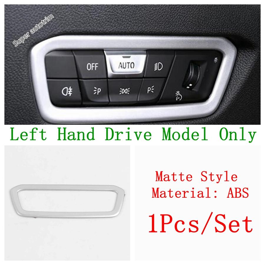 Head Light Lamp Switch Button Control Panel Sticker Decoration Cover Trim For BMW 3 Series G20 - 2024 Interior Accessories