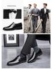 Genuine Dragonfly Men's Comfortable Leather Wedding Shoes, Soft Cowhide, Lightweight, Height-Enhancing, Casual Style.
