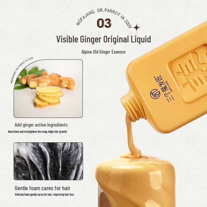 Three Hair Magicians Anti-Hair Loss Ginger Shampoo