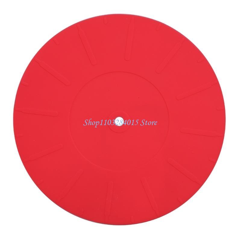 R6FF Silikon Vinyl Schallplatten Matten Plattenspieler Slipmat Spieler Zubehör Schutz