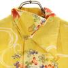 MAKANALEI Goldfish pattern Short sleeve Aloha shirt S Yellow Open collar Men's Used