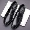 Leather Shoes Men's Leather Black British Trend Casual Business Sports Dress Foot Suit Men's Suit Wedding