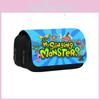 My Singing Monsters Pencil Organizer With Durable Nylon Fabric For School Supplies