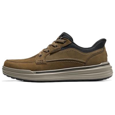 Street Wear Comfortable Durable Slip Resistant Breathable Supportive Rebound Low Top Casual Shoes Men Casual Shoes Black Brown 211393-DSRT