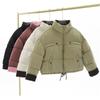 Модные короткие парки женские куртки зимние новые пальто женские утолщенные теплые свободные пуховые хлопковые куртки верхняя одежда