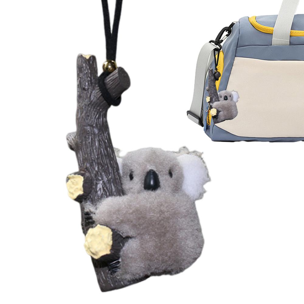 

Вид сзади Стекло Плюшевая Коала Милая Коала Украшение Для Интерьера Автомобиля Женщины Девочки Путешествия Веселый Рюкзак Подвески Для Внедорожника Караван