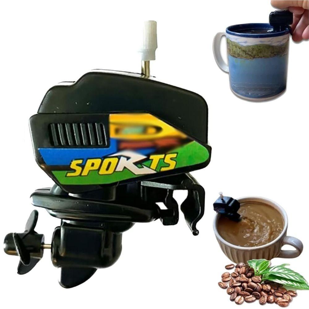 

Заводний Міні Двигун Човна Кавовий Мішалка Міцний Оригінальний Човновий Мотор Міксер для Кави Подарунки With stickers