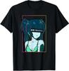 Aesthetic Vaporwave Shy Waifu Anime Girl T-Shirt