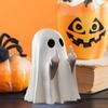 Middle finger cute ghost statue, ghost little scary ghost statue, home accessories, Halloween resin handicraft decoration gift