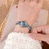 Fashion Women'S Watch Diamond Fritillary Small Dial Fishtail Bracelet Watch Light Luxury Premium Ladies Quartz Watch